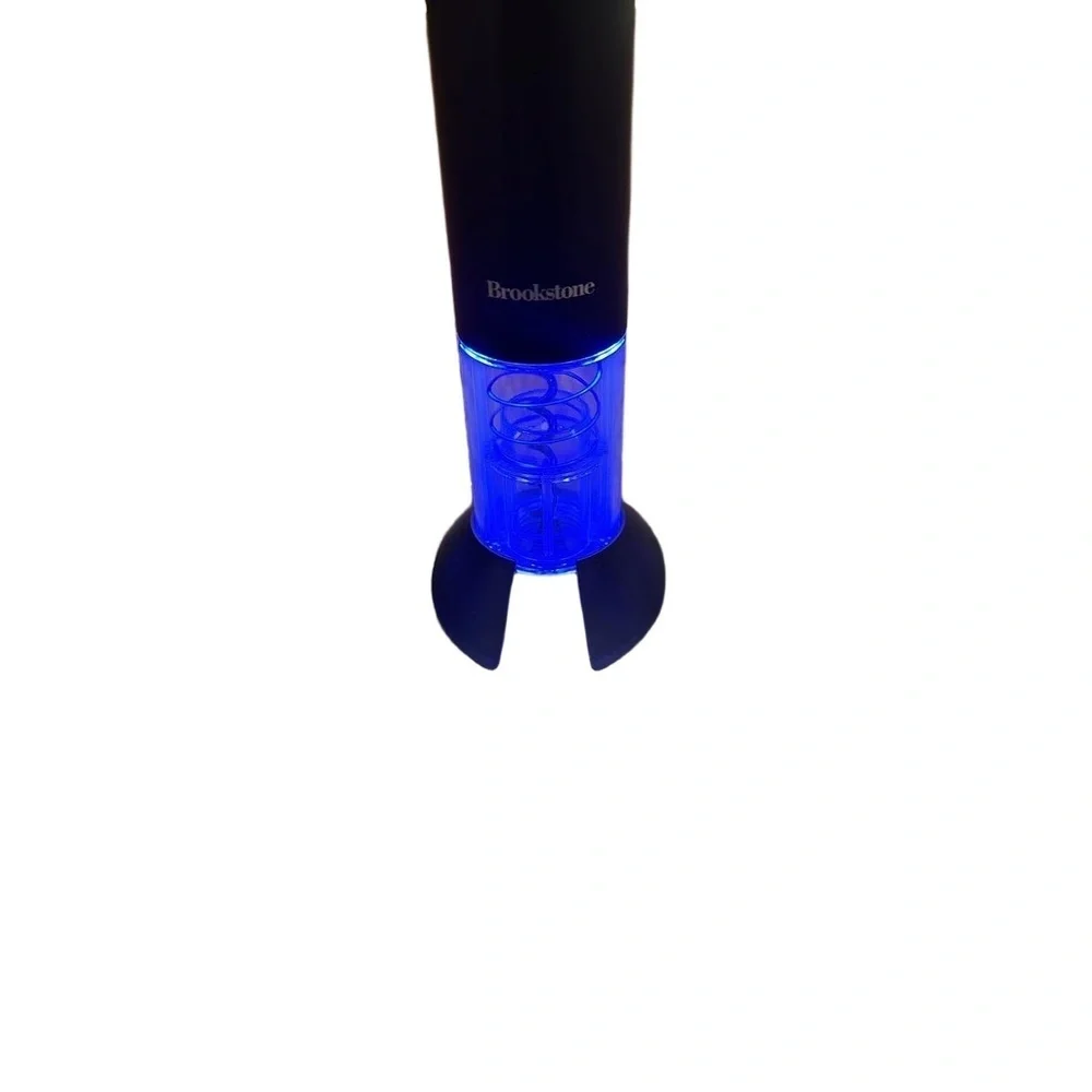 Brookstone Automatic Wine Opener Black Cordless Electric Effortless Removal